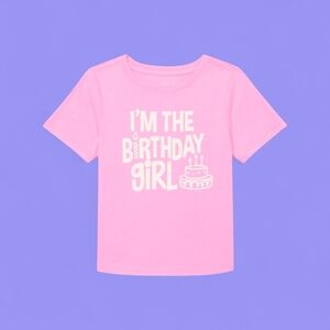 Pink "I'm the Birthday Girl" T-Shirt • Size 2T